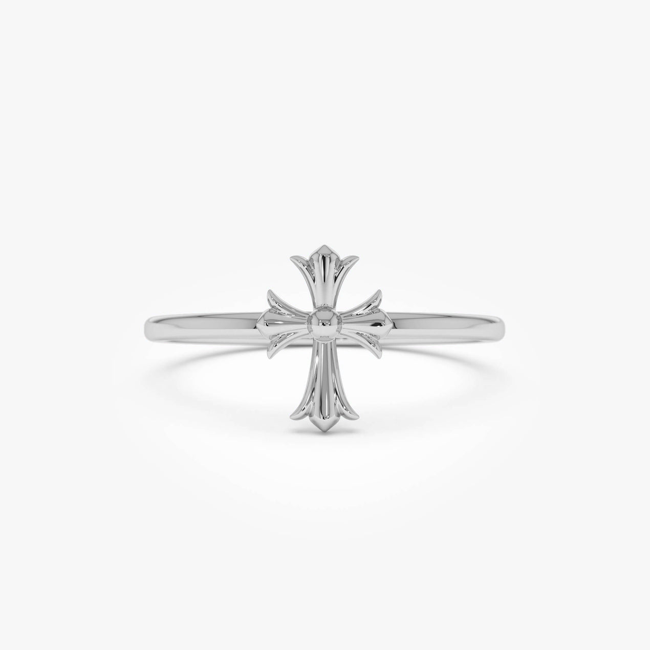 14K Chrome Hearts Cross Band Ring – Ferkos Fine Jewelry