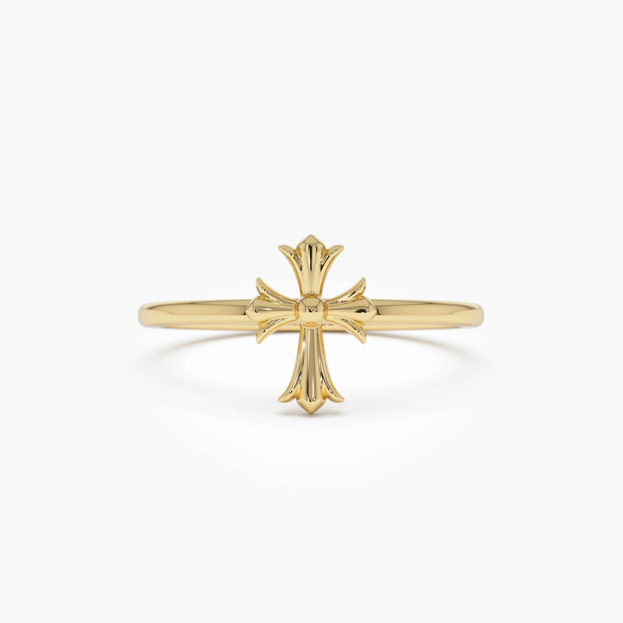 14K Chrome Hearts Cross Band Ring – Ferkos Fine Jewelry