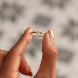 14K Oval Link Band Ring Ferkos Fine Jewelry