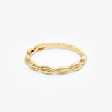 14K Oval Link Band Ring Ferkos Fine Jewelry