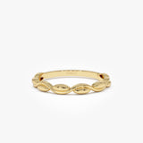 14K Oval Link Band Ring 14k Gold Ferkos Fine Jewelry