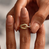 14k Gold Modern Knot Ring Ferkos Fine Jewelry