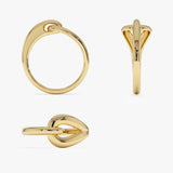 14k Gold Modern Knot Ring Ferkos Fine Jewelry