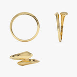 14K Gold Tapered Bypass Ring Ferkos Fine Jewelry