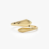14K Gold Tapered Bypass Ring 14k Gold Ferkos Fine Jewelry