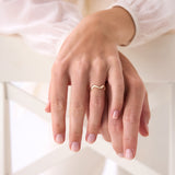 14K Gold Sculptural Wave Band Ferkos Fine Jewelry