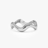 14K Gold Sculptural Wave Band Ferkos Fine Jewelry