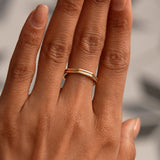 14K Octagon Double Band Ring Ferkos Fine Jewelry