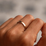 14K Flat Oval Link Band Ring Ferkos Fine Jewelry