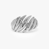 14k Gold Chunky Wave Dome Cocktail Ring Ferkos Fine Jewelry