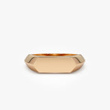 14k Gold Geometric Band 14k Rose Gold Ferkos Fine Jewelry