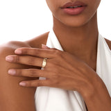 14k Gold Ribbed Cushion Signet Ring Ferkos Fine Jewelry