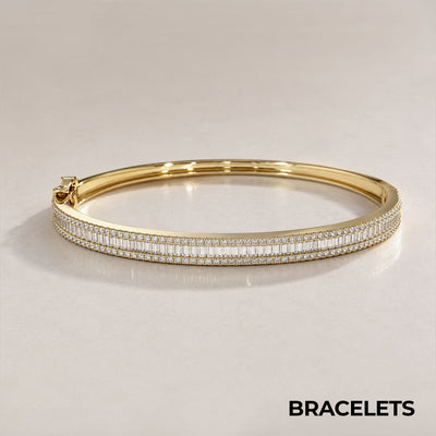 14K Gold and Diamond Bracelets Collection
