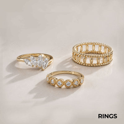 14K Gold and Diamond Rings Collection