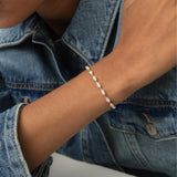 6.50 ctw 14K Gold Marquise Lab Grown Diamond Tennis Bracelet Ferkos Fine Jewelry