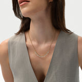 14K Gold Pear Lab Grown Diamond Beaded Chain Necklace - 1.95 ctw Ferko's Fine Jewelry