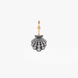 14K Gold Round Lab Grown Diamond Seashell Charm Only - 0.75 ctw 14k Rose Gold Ferkos Fine Jewelry