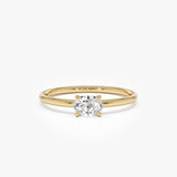 0.30 ctw 14K Gold Oval Lab Grown Diamond Solitaire Ring - 14k Gold