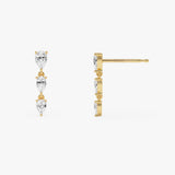 14K Pear Shape Lab Grown Diamond Drop Earrings - 1.15 ctw Ferkos Fine Jewelry