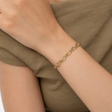14K Gold Oval Link Chain Bracelet - 9x5.5 MM Ferko's Fine Jewelry