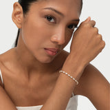 6.41 ctw 14K Gold Oval Lab Grown Diamond Tennis Bracelet Ferko's Fine Jewelry