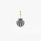 14K Gold Round Lab Grown Diamond Seashell Charm Only - 0.75 ctw 14k Gold Ferkos Fine Jewelry