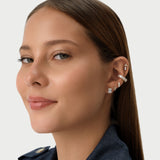 0.05 ctw 14K Gold Arrow Lab Grown Diamond Cartilage Stud Earring, worn on model