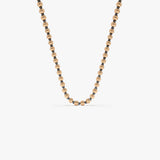 14K Gold 3MM Layering Ball Bead Chain Necklace 14k Rose Gold Ferko's Fine Jewelry