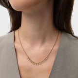 14K Gold Pear Lab Grown Diamond Beaded Chain Necklace - 1.95 ctw Ferko's Fine Jewelry