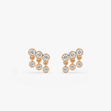 14K Dangling Bezel Set Lab Grown Diamond Studs - 0.45 Ctw Ferkos Fine Jewelry