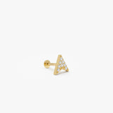 0.05 ctw 14K Gold Arrow Lab Grown Diamond Cartilage Stud Earring - 14k Gold, view 2