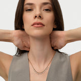 14K Gold Pear Lab Grown Diamond Beaded Chain Necklace - 1.95 ctw Ferko's Fine Jewelry