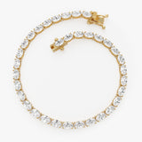 6.45 ctw 14K Gold Oval Lab Grown Diamond Tennis Bracelet - 14k Gold, view 2
