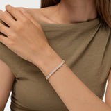 10.20 ctw 14K Gold Marquise Lab Grown Diamond Tennis Bracelet, worn on model, view 3