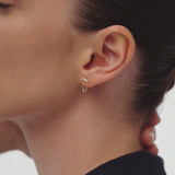 14k Trio Diamond Chain Drop Earrings Ferkos Fine Jewelry