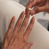 14K Rope Border Oval Signet Ring Ferkos Fine Jewelry