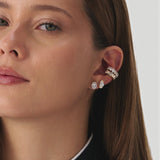 1.40 ctw 14K Gold Oval Lab Grown Diamond Hinged Ear Cuff