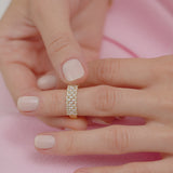 14k Multi Row Marquise Diamond Anniversary Ring Ferkos Fine Jewelry