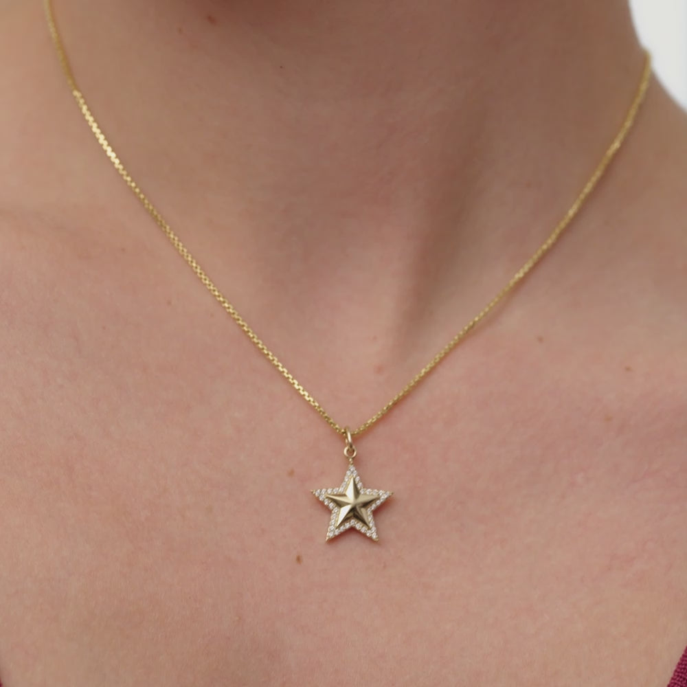 14k Diamond Star Charm Ferkos Fine Jewelry
