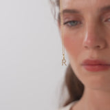 14K Gold Diamond Initial Pendant on a Bail Ferkos Fine Jewelry