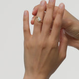 14k 1 CTW Pear Shape Lab Grown Diamond Ring - Bona Ferkos Fine Jewelry