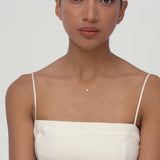 14k Fluted Star Diamond Charm Necklace Ferkos Fine Jewelry