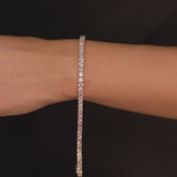 15.75 ctw 14k Lab Grown Cushion Cut Diamond Tennis Bracelet - Erin Ferkos Fine Jewelry