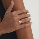 3 CTW 14k Old Mine Cushion Cut Hidden Halo Lab Grown Diamond Engagement Ring - Nora Ferkos Fine Jewelry