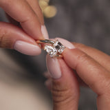 2.11 Ctw 14k Lab Grown Diamond Two Stone Toi et Moi Ring - Tina Ferkos Fine Jewelry