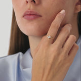 0.50 CTW 14K Emerald Cut Lab Grown Diamond Solitaire Ring - Gigi Ferkos Fine Jewelry