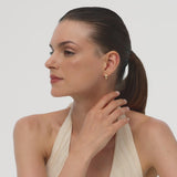 14k Gold Ribbed Hoop Earrings – 4MM Width Ferkos Fine Jewelry
