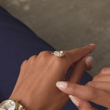 1.00 Ctw 14k Marquise Shaped Lab Grown Diamond Criss Cross Solitaire Ferkos Fine Jewelry