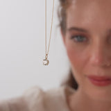 1.00 Ctw 14k Round Solitaire Lab Grown Diamond Classic Charm Necklace - Fania Ferkos Fine Jewelry