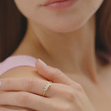 14k Modern Marquise Diamond Cluster Ring Ferkos Fine Jewelry